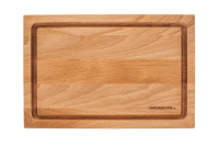 Schneidebrett mit Saftrille Buche einseitig, 30 x 20 x 1,5 cm Textgravur mit bis zu 60 Zeichen