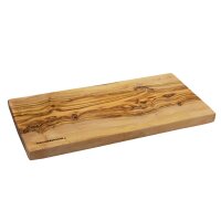 Schneidebrett Olivenholz 35 x 18 cm mit Textgravur mit bis zu 60 Zeichen