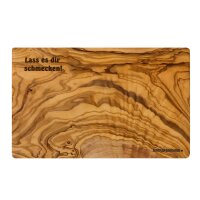 Schneidebrett Olivenholz 40 x 22 cm mit individueller Gravur