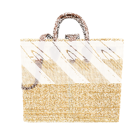 Schultertasche mit abnehmbarem Schultergurt & Verschluß L