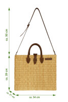 Schultertasche mit abnehmbarem Schultergurt & Verschluß XL