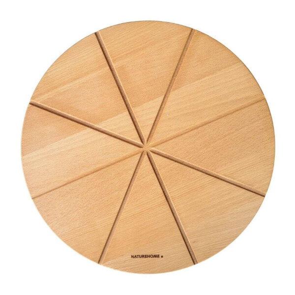 Pizzateller rund,  35cm Buche