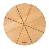 Pizzateller rund,  35cm Buche