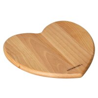Schneidebrett Herz Buche 22,5x24x1,5cm