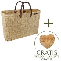 Lieblingsset  3: "MIT Viel STIL & HERZ" (TASCHE + HERZ MIT GRAVUR)