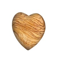 Deko-Herz Olivenholz 7 cm, Text mit bis zu 30 Zeichen...