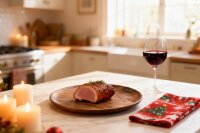 Teller aus Nussbaumholz 25cm