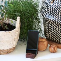 B-Ware Handy-Halter Holz Nussbaum 8 x 5 x 2,5cm
