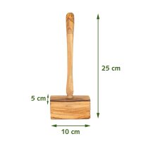 B-Ware Fleischklopfer Olivenholz