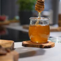 B-Ware 4er Set Baumscheibe Olivenholz ca. 7-12 cm