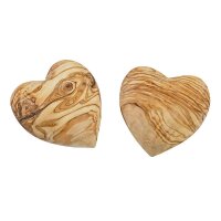 B-Ware Deko-Herz Olivenholz 5 cm