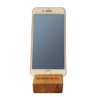 B-Ware Handy-Halter Holz Eiche 8 x 5,5 x 2,5 cm
