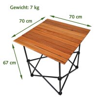 B-Ware Klappbarer Tisch mit Transporttasche