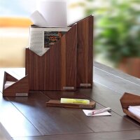 B-Ware SKRIPT Stehsammler Nussbaum natur geölt 31,5 x 25 x 8 cm