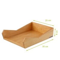 SKRIPT Ablage Buche, 35 x 25 x 8 cm