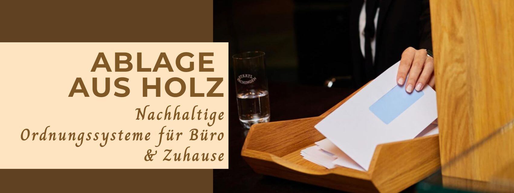 Nachhaltige Ablagen - Briefablagen aus Holz von NATUREHOME