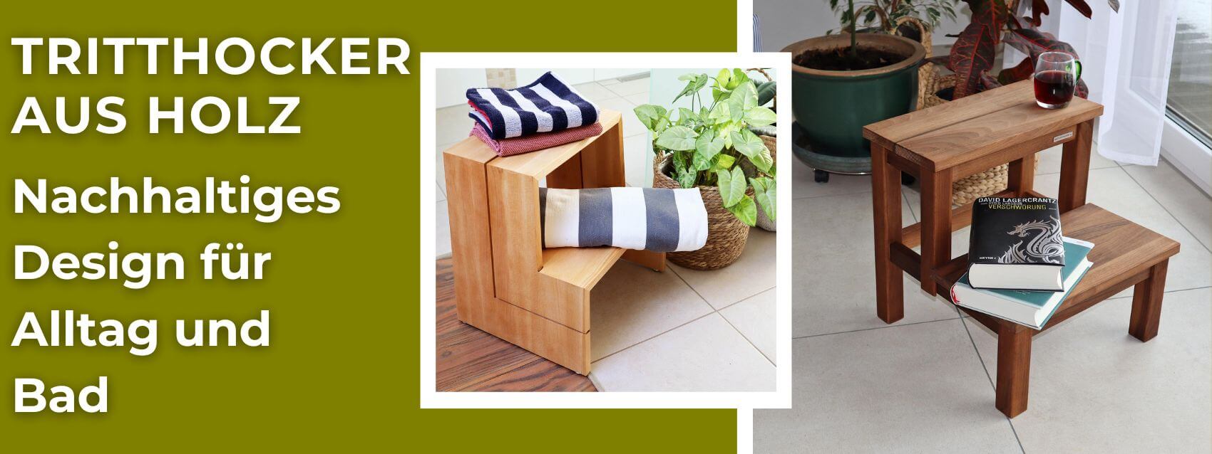 Tritthocker aus Holz